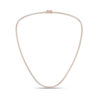 10.00 Carat T.W. Round-cut Lab Grown Diamond ( G-H/VS ) 14K Gold Necklace