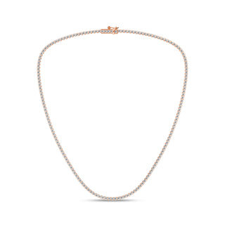 7.00 Carat T.W. Round-cut Lab Grown Diamond ( G-H/VS ) 14K Gold Necklace