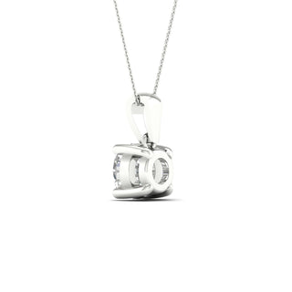 1 1/2 Carat T.W. Round-cut Lab Grown Diamond ( G-H/VS ) 14K Gold Solitaire Pendant with Box Chain