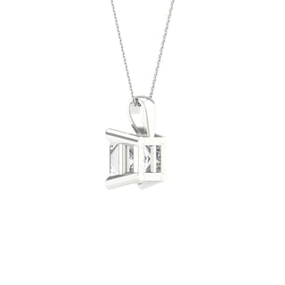 1.00 Carat T.W. Princess-cut Lab Grown Diamond ( G-H/VS ) 14K Gold Pendant with Box Chain