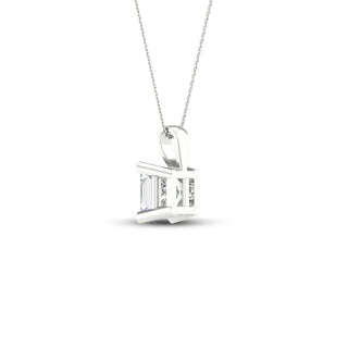1 1/2 Carat T.W. Princess-cut Lab Grown Diamond ( G-H/VS ) 14K Gold Pendant with Box Chain