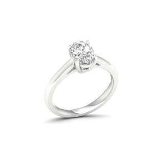 1 1/2 Carat T.W. Oval-cut Lab Grown Diamond ( G-H/VS ) 14K Gold Solitaire Ring