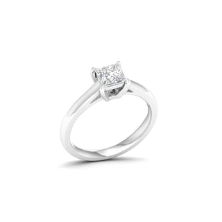 1.00 Carat T.W. Princess-cut Lab Grown Diamond ( G-H/VS ) 14K Gold Solitaire Ring