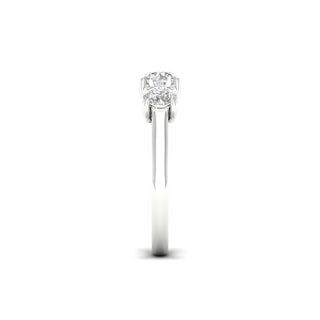 2.00 Carat T.W. Round-cut Lab Grown Diamond ( G-H/VS ) 14K Gold 3 Stone Ring