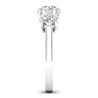 5.00 Carat T.W. Round-cut Lab Grown Diamond ( G-H/VS ) 14K Gold 3 Stone Ring