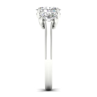 2.00 Carat T.W. Oval-cut Lab Grown Diamond ( G-H/VS ) 14K Gold 3 Stone Ring