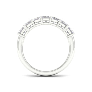 3 1/2 Carat T.W. Emerald-cut Lab Grown Diamond ( G-H/VS ) 14K Gold 7 Stone Ring