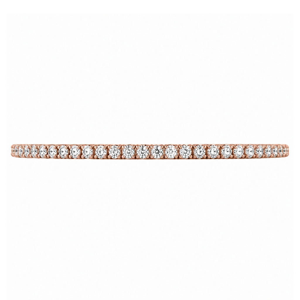 2.00 - 12.00 Carat Carat T.W. Round-cut Lab Grown Diamond (F/VS+) 14K Gold Bracelet - Assorted Colors & Carat