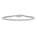 2.00 - 12.00 Carat Carat T.W. Round-cut Lab Grown Diamond (F/VS+) 14K Gold Bracelet - Assorted Colors & Carat