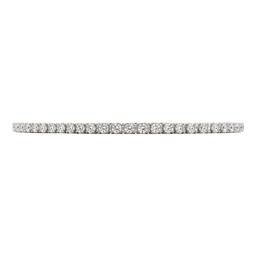 Diamonair Lab Grown Diamond (F/VS+) 2.00 carat Round cut Sterling Silver Tennis Bracelet - Sterling Silver | Gold over Silver