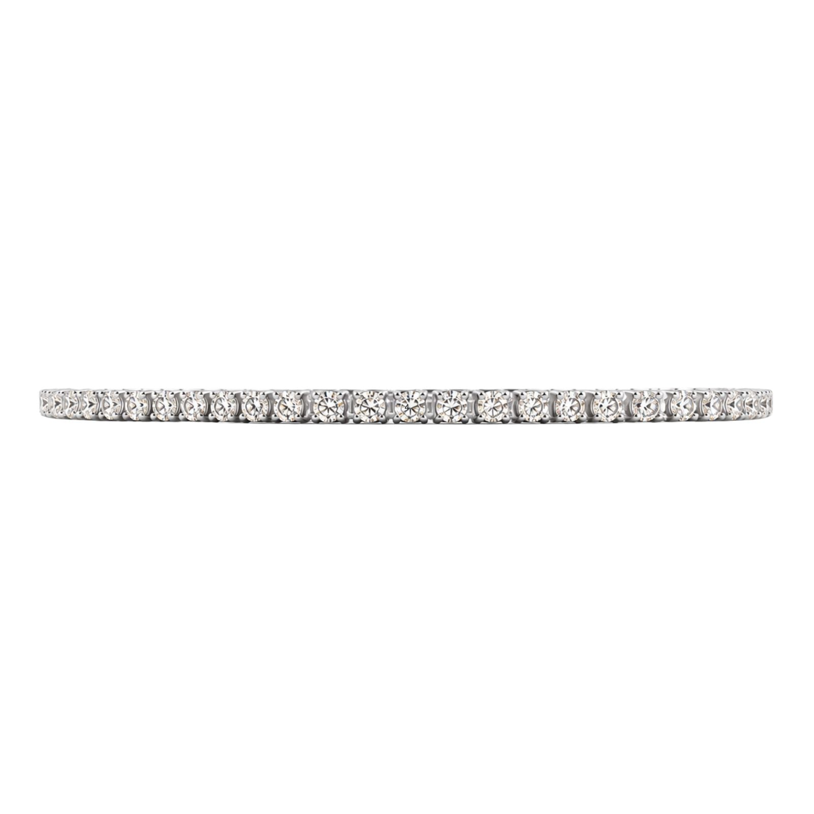 Diamonair Lab Grown Diamond (F/VS+) 2.00 carat Round cut Sterling Silver Tennis Bracelet - Sterling Silver | Gold over Silver
