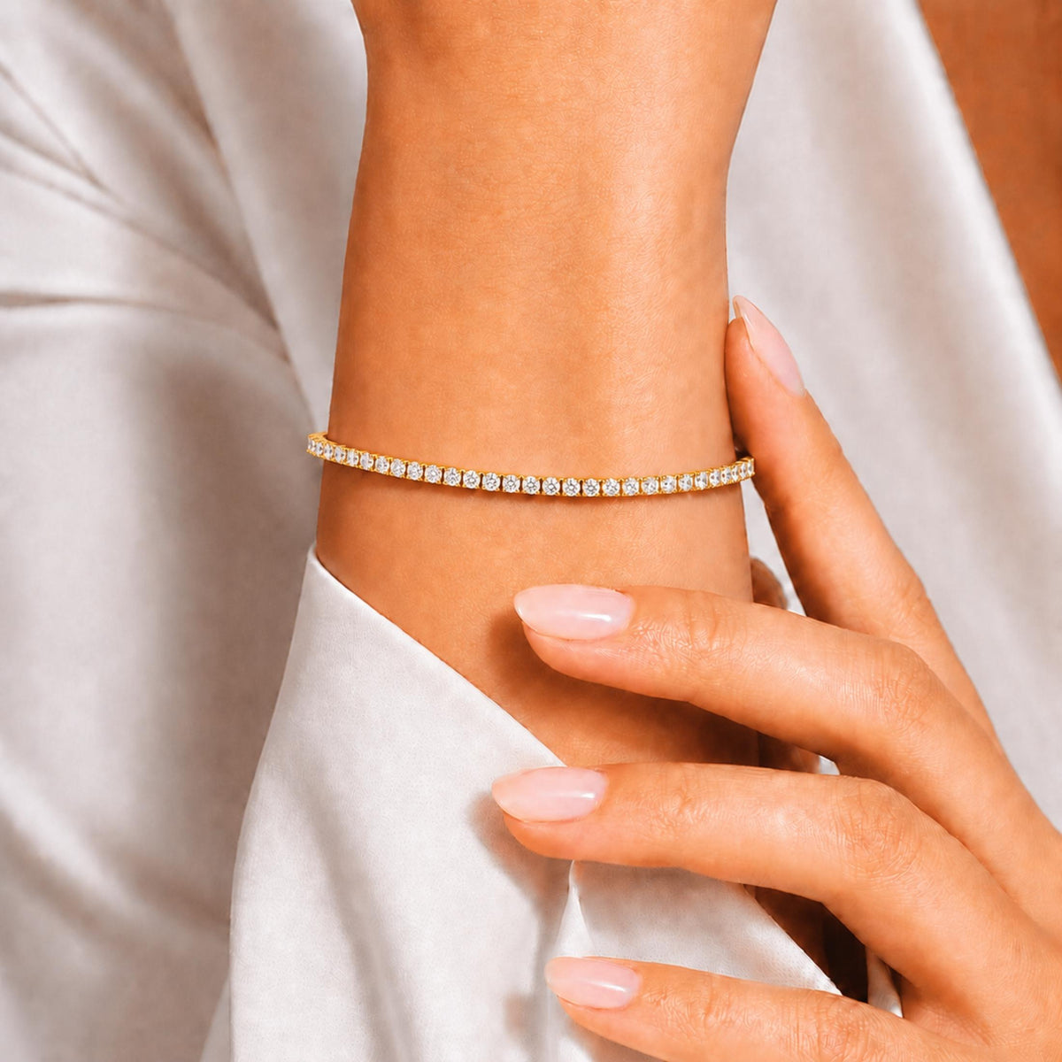 Diamonair Tennis Bracelet Set - Lab Grown Diamond Sterling Silver Tennis Bracelet