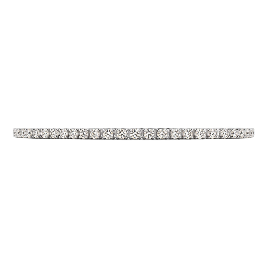 Diamonair Lab Grown Diamond (F/VS+) 3.00 carat Round cut Sterling Silver Tennis Bracelet - Sterling Silver | Gold over Silver