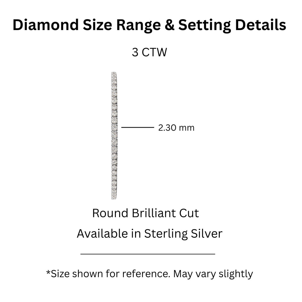 Diamonair Tennis Bracelet Set - Lab Grown Diamond Sterling Silver Tennis Bracelet