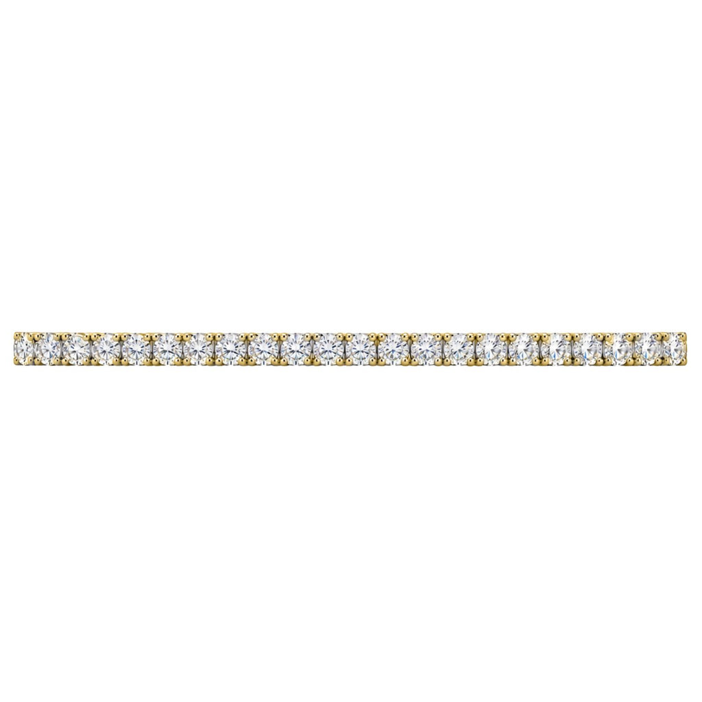 Diamonair Lab Grown Diamond (F/VS+) 5.00 carat Round cut Sterling Silver Tennis Bracelet - Sterling Silver | Gold over Silver