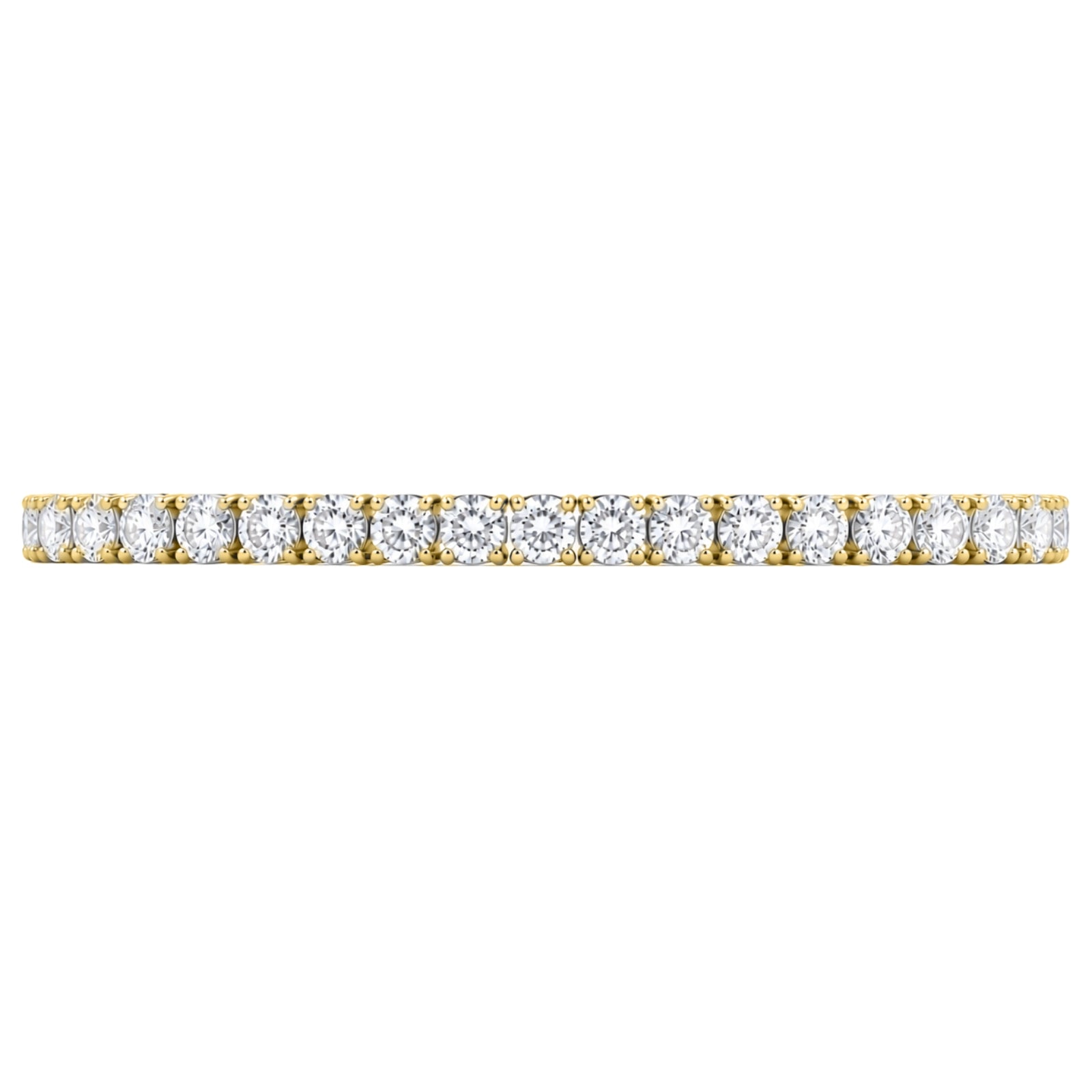 Diamonair Lab Grown Diamond (F/VS+) 10.00 carat Round cut Sterling Silver Tennis Bracelet - Sterling Silver | Gold over Silver