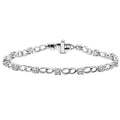 Diamonair Link Bracelet Set - Lab Grown Diamond Sterling Silver Link Bracelet