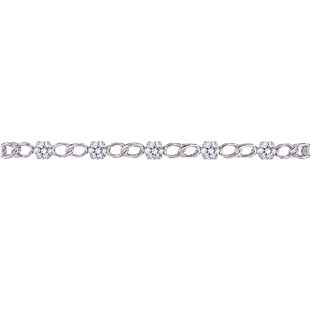 Diamonair Link Bracelet Set - Lab Grown Diamond Sterling Silver Link Bracelet