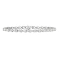 2.00 - 12.00 Carat Carat T.W. Pear-cut Lab Grown Diamond (F/VS+) 14K Gold Bracelet - Assorted Colors & Carat