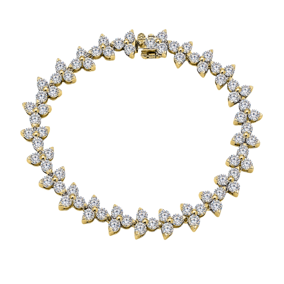 10 ctw Round Chain Bracelet