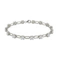 3 ctw Mixed Cut Link Bracelet
