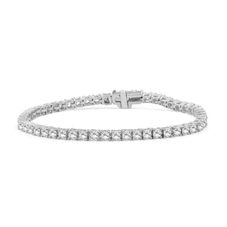 1.00 - 14.00 Carat Carat T.W. Round-cut Lab Grown Diamond ( G-H/VS ) 14K Gold Bracelet - Assorted Colors & Carat