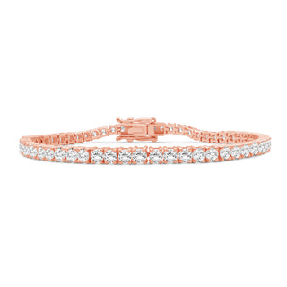 1.00 - 14.00 Carat Carat T.W. Round-cut Lab Grown Diamond ( G-H/VS ) 14K Gold Bracelet - Assorted Colors & Carat