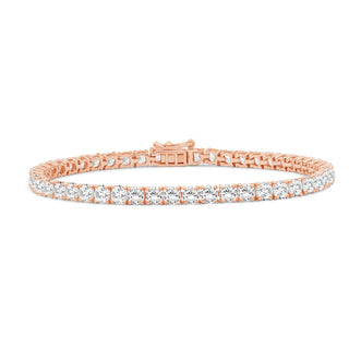 1.00 - 14.00 Carat Carat T.W. Round-cut Lab Grown Diamond ( G-H/VS ) 14K Gold Bracelet - Assorted Colors & Carat