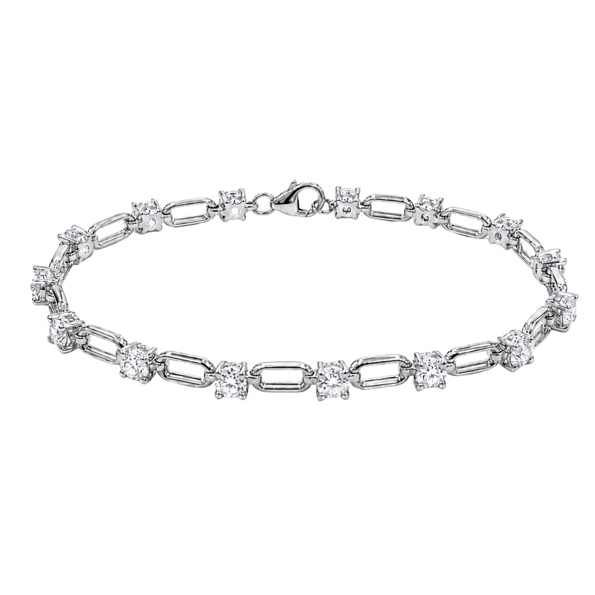 3 ctw Round Chain Bracelet