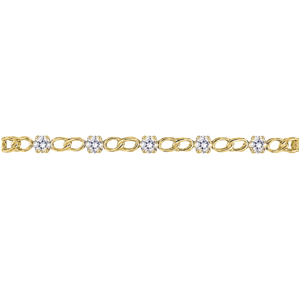 Diamonair Link Bracelet Set - Lab Grown Diamond Sterling Silver Link Bracelet