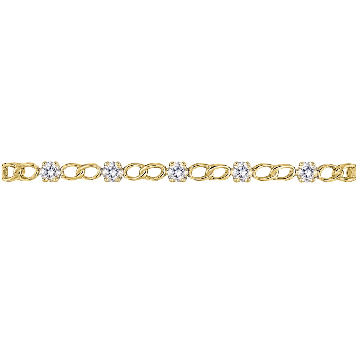 Diamonair Link Bracelet Set - Lab Grown Diamond Sterling Silver Link Bracelet