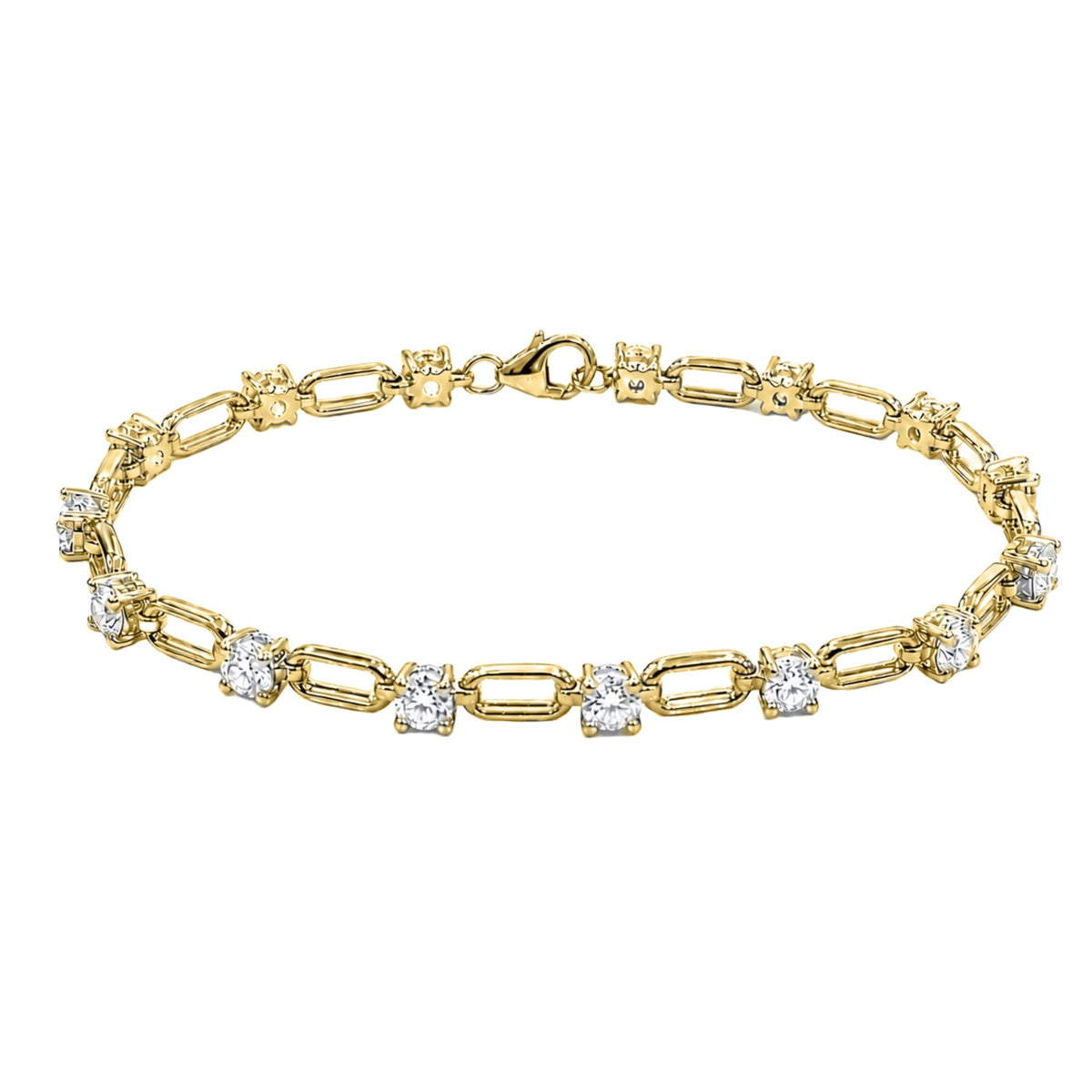 3 ctw Round Chain Bracelet