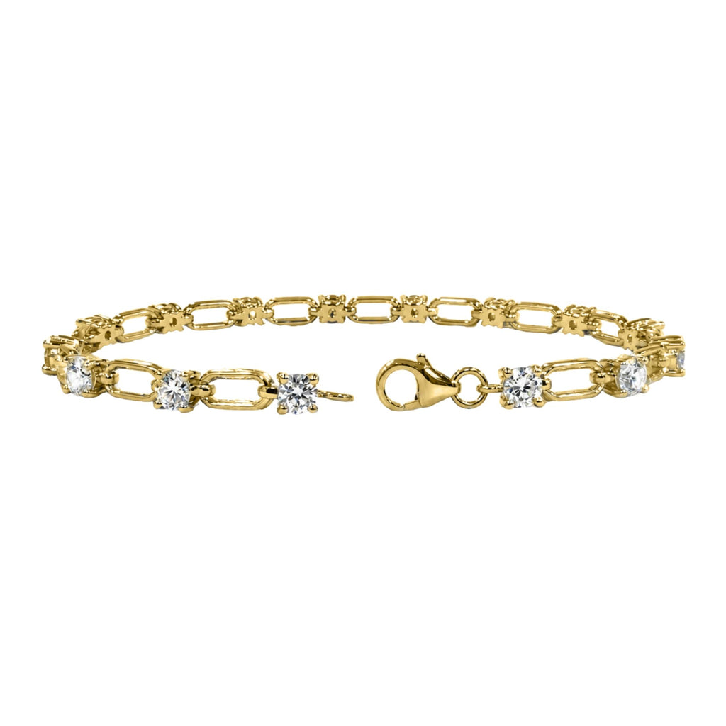 Diamonair Link Bracelet Set - Lab Grown Diamond Sterling Silver Link Bracelet