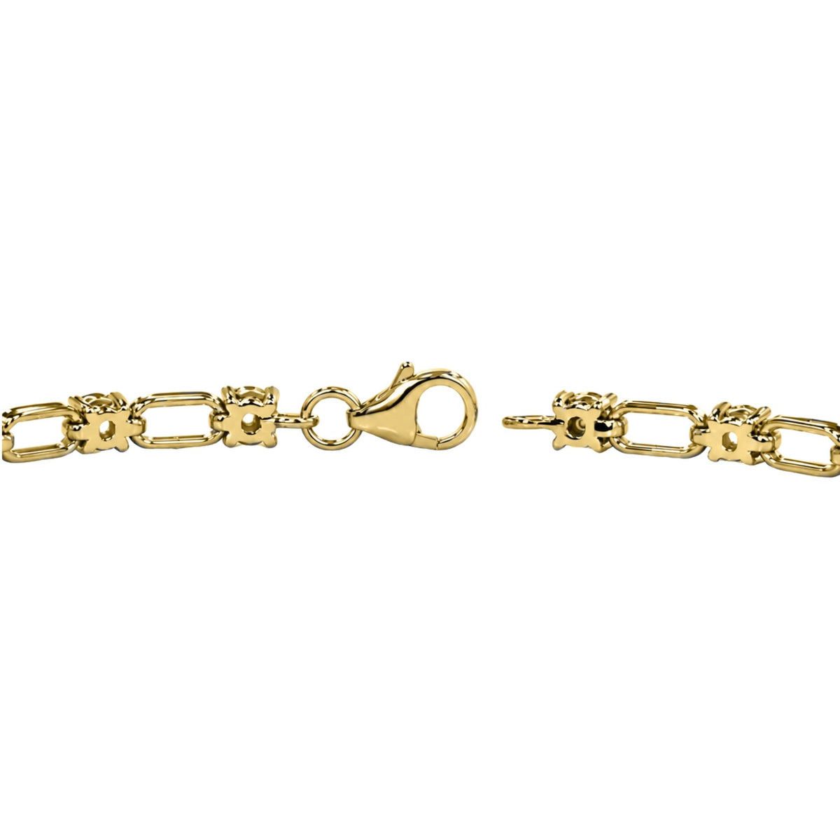 Diamonair Link Bracelet Set - Lab Grown Diamond Sterling Silver Link Bracelet