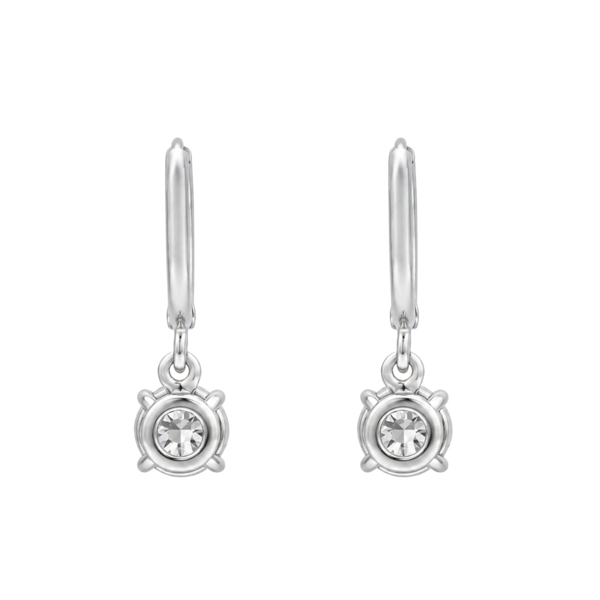 1-3 ctw Round Hoop Earrings