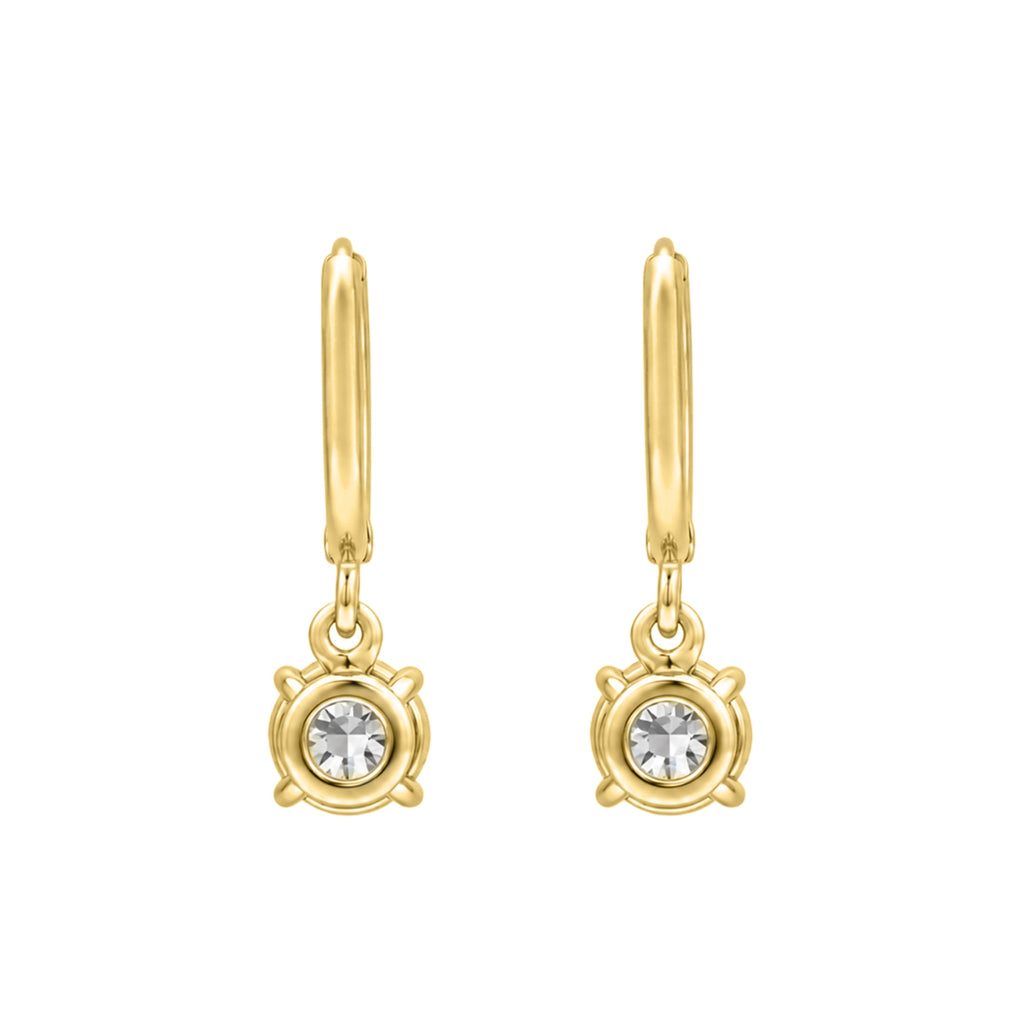 1-3 ctw Round Hoop Earrings