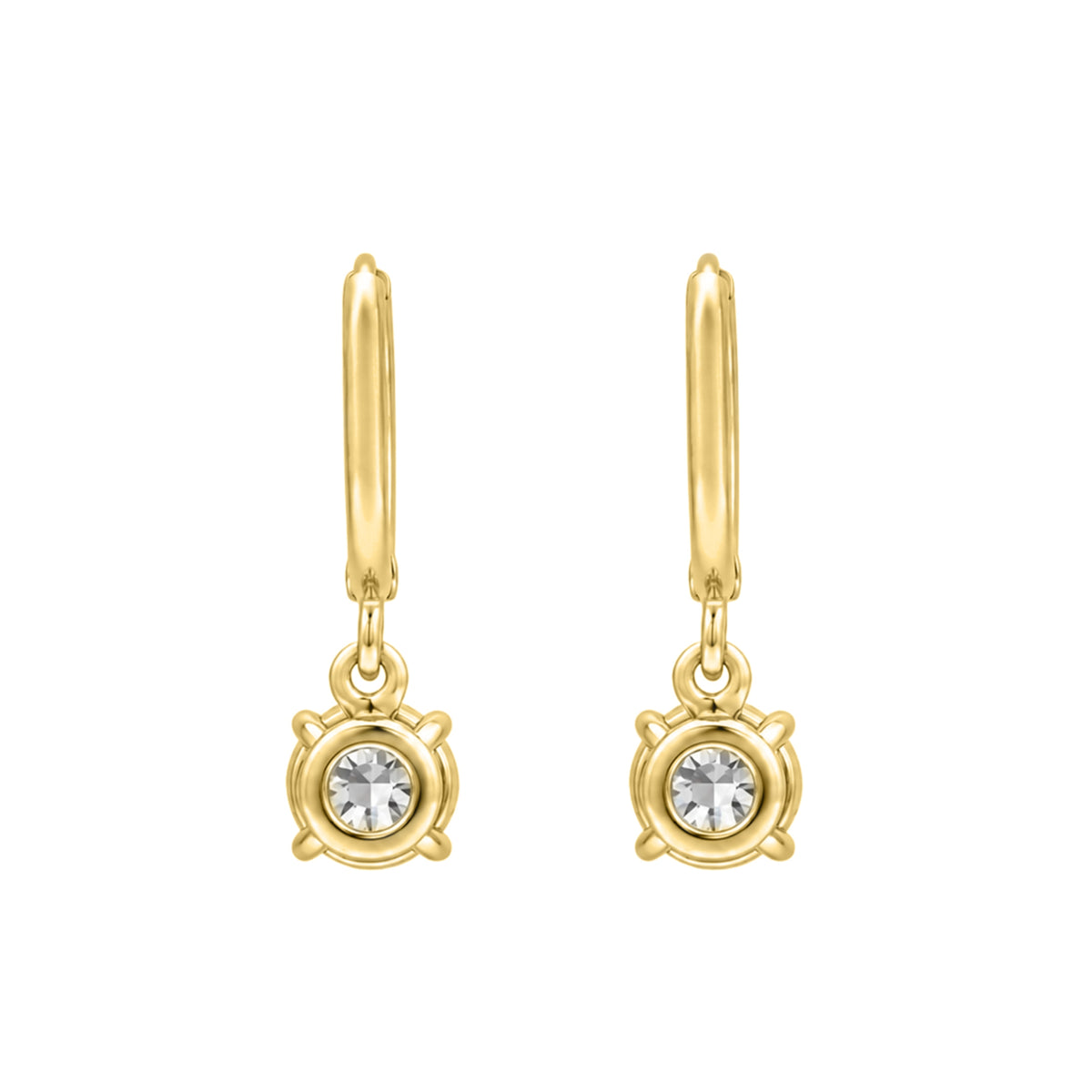1-3 ctw Round Hoop Earrings