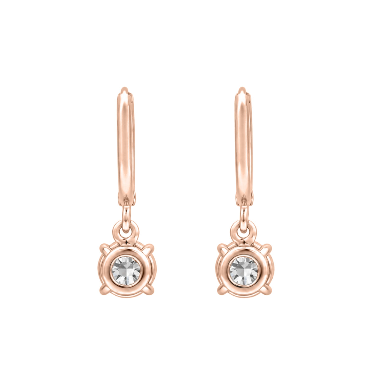 1-3 ctw Round Hoop Earrings