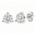 Diamonair Lab-Grown Diamond Earrings for Women | Sterling Silver | Emerald Cut | Prong, Push Back | F Color, VS+ Clarity | 1.00 Total Carat Weight | Anniversary, Wedding, Birthday Gift