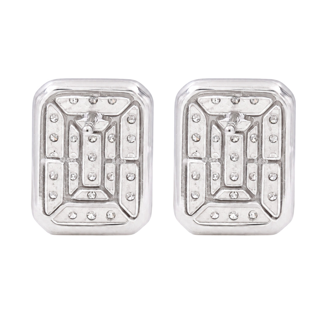 Diamonair Lab-Grown Diamond Earrings for Women | Sterling Silver | Round Cut | Prong, Push Back | F Color, VS+ Clarity | 1.00 Total Carat Weight | Anniversary, Wedding, Birthday Gift