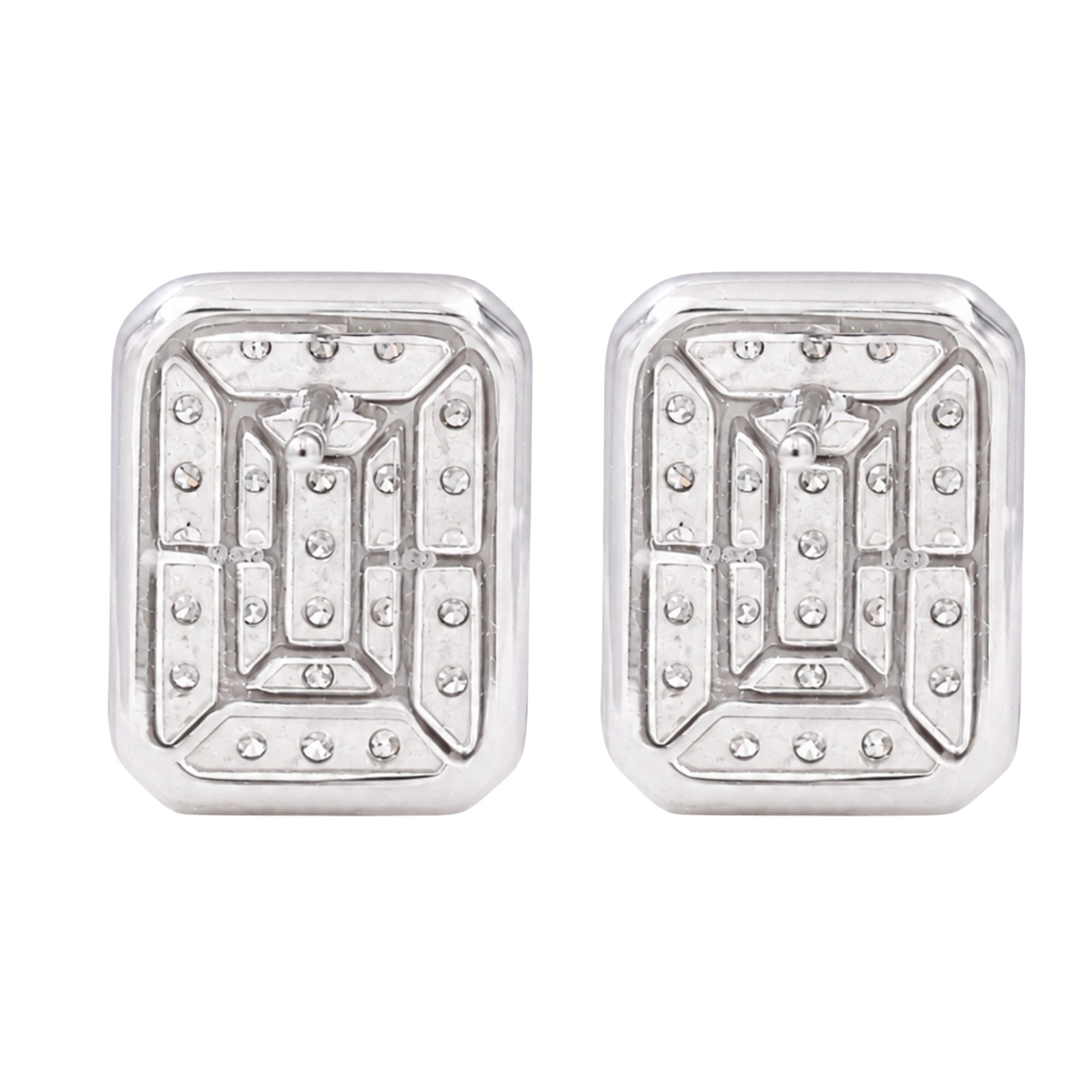 Diamonair Lab-Grown Diamond Earrings for Women | Sterling Silver | Round Cut | Prong, Push Back | F Color, VS+ Clarity | 1.00 Total Carat Weight | Anniversary, Wedding, Birthday Gift