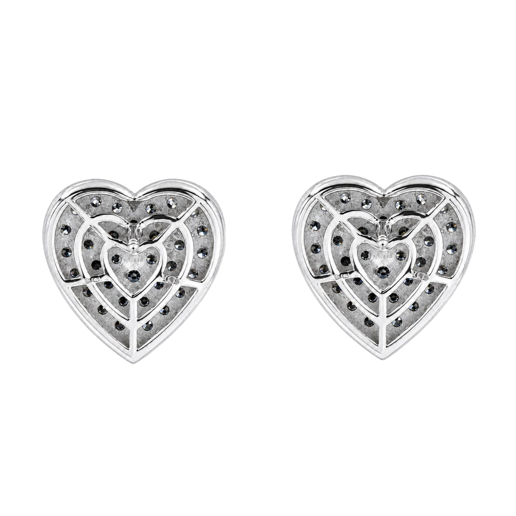 Diamonair Lab-Grown Diamond Earrings for Women | Sterling Silver | Round Cut | Prong, Push Back | F Color, VS+ Clarity | 2.00 Total Carat Weight | Anniversary, Wedding, Birthday Gift