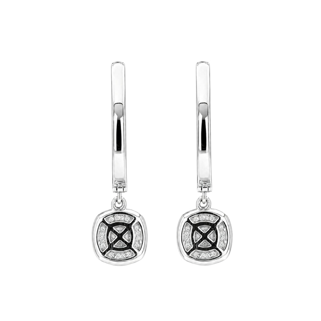 Diamonair Lab-Grown Diamond Earrings for Women | Sterling Silver | Round Cut | Prong, Lever Back | F Color, VS+ Clarity | 3.00 Total Carat Weight | Anniversary, Wedding, Birthday Gift