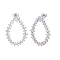 Diamonair Lab-Grown Diamond Earrings for Women | Sterling Silver | Round Cut | Prong, Push Back | F Color, VS+ Clarity | 2.00 Total Carat Weight | Anniversary, Wedding, Birthday Gift