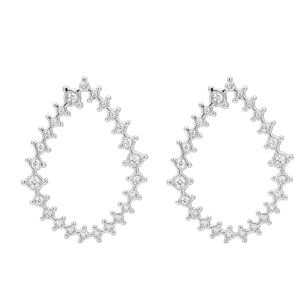 Diamonair Lab-Grown Diamond Earrings for Women | Sterling Silver | Round Cut | Prong, Push Back | F Color, VS+ Clarity | 2.00 Total Carat Weight | Anniversary, Wedding, Birthday Gift
