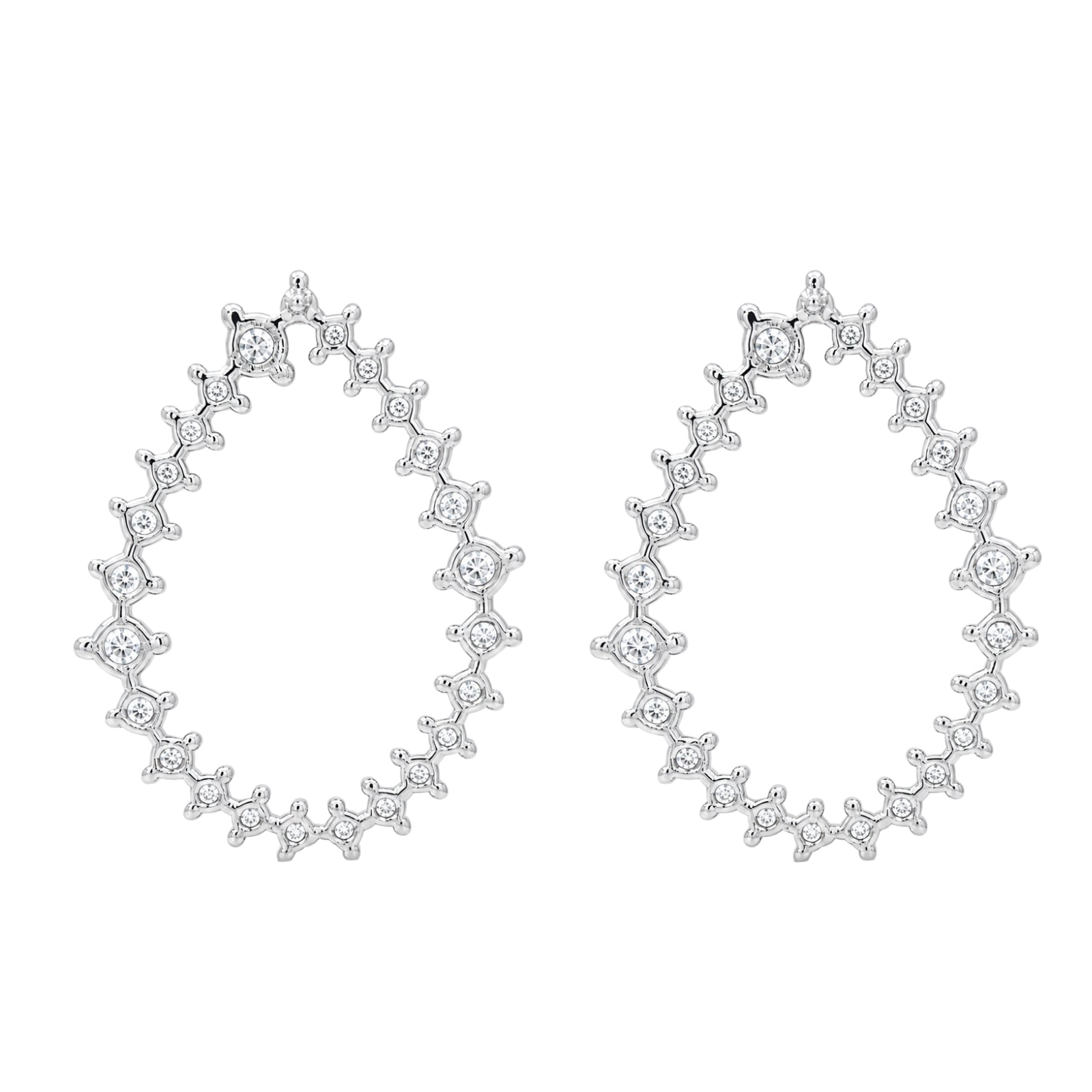 Diamonair Lab-Grown Diamond Earrings for Women | Sterling Silver | Round Cut | Prong, Push Back | F Color, VS+ Clarity | 2.00 Total Carat Weight | Anniversary, Wedding, Birthday Gift