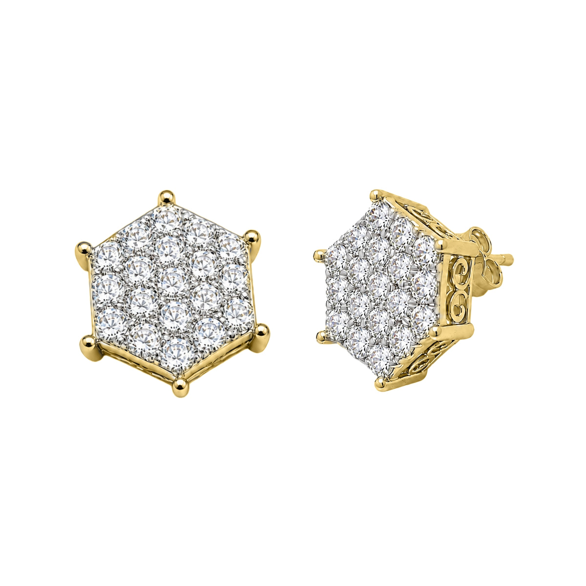 1 ctw Round Stud Earrings