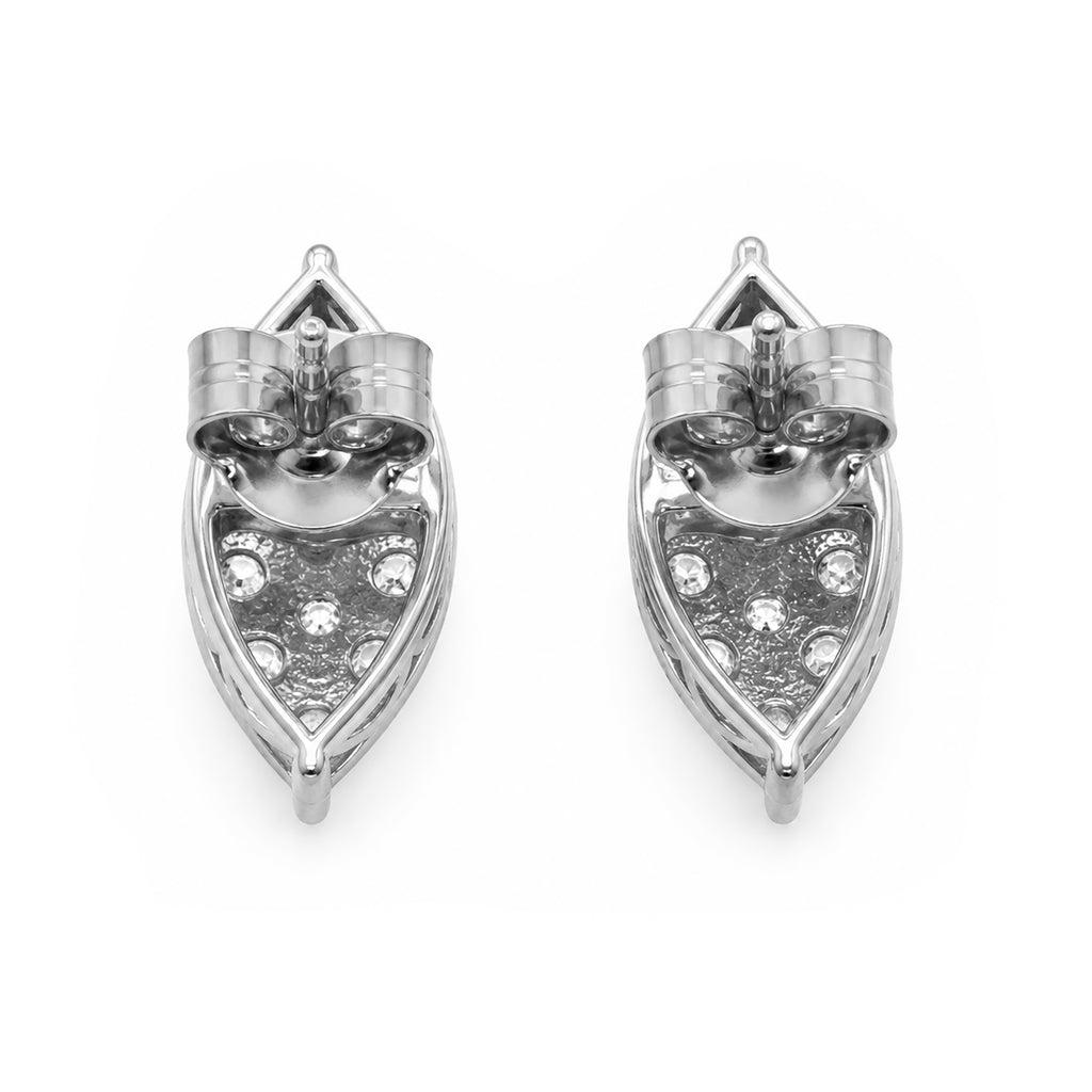 Diamonair Lab Grown Diamond (F/VS+) 1.00 carat Round cut Sterling Silver Stud Earrings - Sterling Silver | Gold over Silver