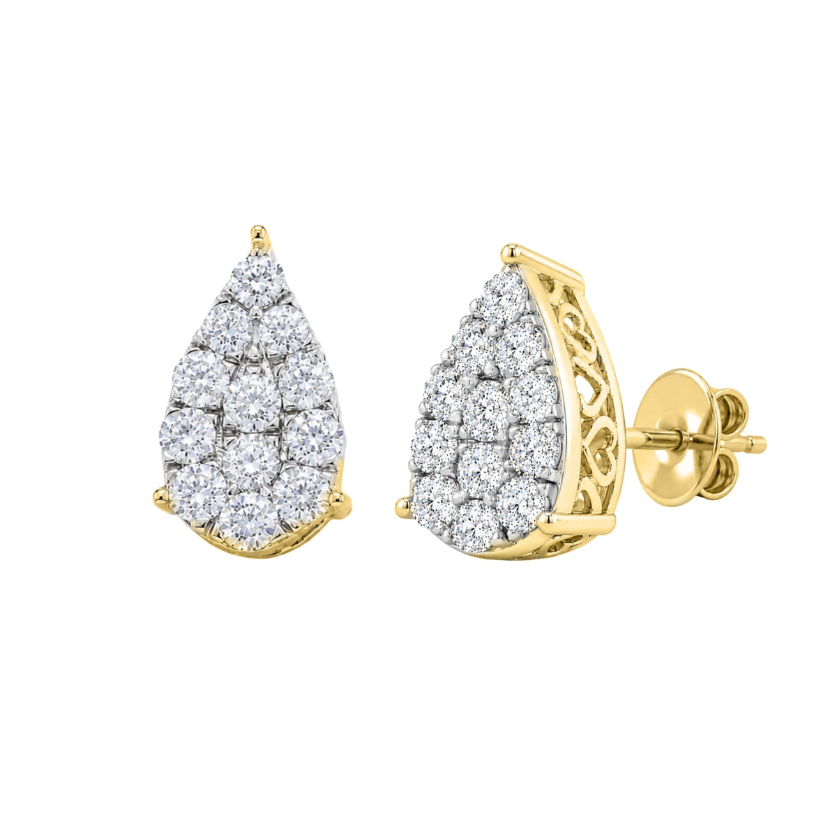 1 ctw Round Stud Earrings