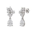 5 ctw Pear-Marquise Drop Earrings